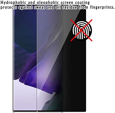 מגן מסך פרטיות של Vaxson, התואם לאולימפוס קמדיה X-550 מדבקת מגני סרטי ריגול אנטי ריגול [לא מזג מזג]